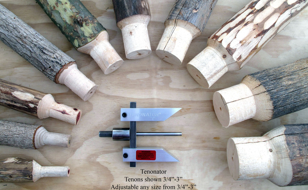 TENONATOR Adjustable Log Tenon Cutters Log Woofer Works